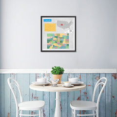 Ezposterprints - Colorado (CO) State - General Reference Map - 16x16 ambiance display photo sample