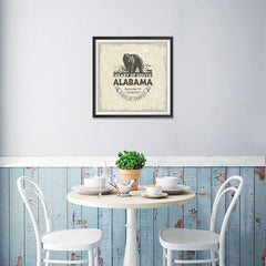Ezposterprints - Alabama (AL) State Icon - 16x16 ambiance display photo sample