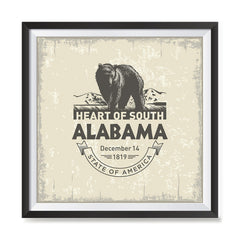 Ezposterprints - Alabama (AL) State Icon general ambiance photo sample