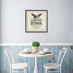Ezposterprints - Iowa (IA) State Icon - 16x16 ambiance display photo sample