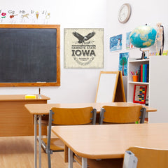 Ezposterprints - Iowa (IA) State Icon - 24x24 ambiance display photo sample