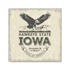 Ezposterprints - Iowa (IA) State Icon