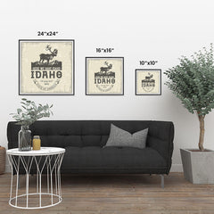 Ezposterprints - Idaho (ID) State Icon ambiance display photo sample