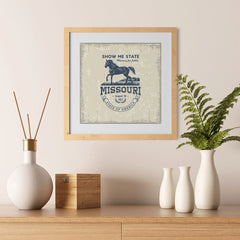 Ezposterprints - Missouri (MO) State Icon - 12x12 ambiance display photo sample