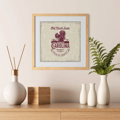 Ezposterprints - North Carolina (NC) State Icon - 12x12 ambiance display photo sample