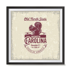 Ezposterprints - North Carolina (NC) State Icon general ambiance photo sample