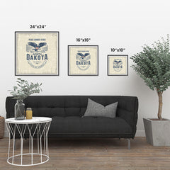 Ezposterprints - North Dakota (ND) State Icon ambiance display photo sample