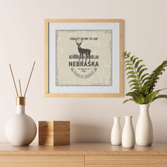 Ezposterprints - Nebraska (NE) State Icon - 12x12 ambiance display photo sample