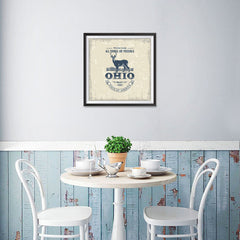Ezposterprints - Ohio (OH) State Icon - 16x16 ambiance display photo sample