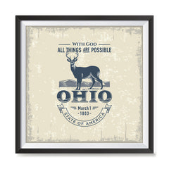 Ezposterprints - Ohio (OH) State Icon general ambiance photo sample