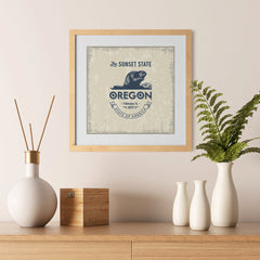 Ezposterprints - Oregon (OR) State Icon - 12x12 ambiance display photo sample