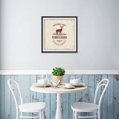 Ezposterprints - Pennsylvania (PA) State Icon - 16x16 ambiance display photo sample