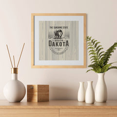 Ezposterprints - South Dakota (SD) State Icon - 12x12 ambiance display photo sample