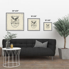 Ezposterprints - Utah (UT) State Icon ambiance display photo sample
