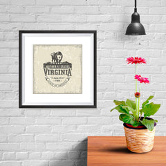 Ezposterprints - Virginia (VA) State Icon - 10x10 ambiance display photo sample