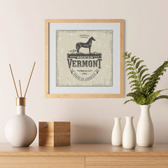 Ezposterprints - Vermont (VT) State Icon - 12x12 ambiance display photo sample