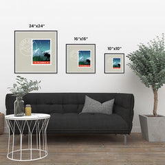 Ezposterprints - ALASKA - Retro USA State Stamp Posters Collection ambiance display photo sample