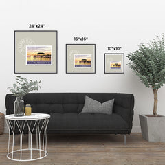 Ezposterprints - ALABAMA - Retro USA State Stamp Posters Collection ambiance display photo sample