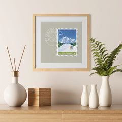 Ezposterprints - COLORADO - Retro USA State Stamp Posters Collection - 12x12 ambiance display photo sample