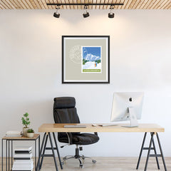 Ezposterprints - COLORADO - Retro USA State Stamp Posters Collection - 24x24 ambiance display photo sample