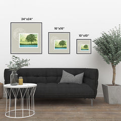Ezposterprints - CONNECTICUT - Retro USA State Stamp Posters Collection ambiance display photo sample