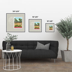 Ezposterprints - LOUISIANA - Retro USA State Stamp Posters Collection ambiance display photo sample