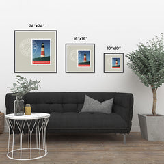 Ezposterprints - MASSACHUSETTS - Retro USA State Stamp Posters Collection ambiance display photo sample