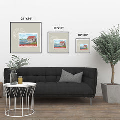 Ezposterprints - MARYLAND - Retro USA State Stamp Posters Collection ambiance display photo sample