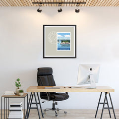 Ezposterprints - MINNESOTA - Retro USA State Stamp Posters Collection - 24x24 ambiance display photo sample