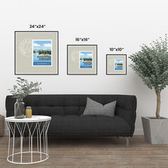 Ezposterprints - MINNESOTA - Retro USA State Stamp Posters Collection ambiance display photo sample