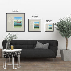 Ezposterprints - MISSISSIPPI - Retro USA State Stamp Posters Collection ambiance display photo sample
