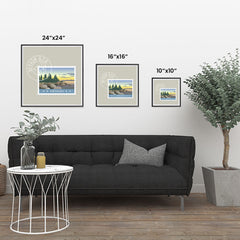 Ezposterprints - NEVADA - Retro USA State Stamp Posters Collection ambiance display photo sample