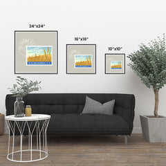 Ezposterprints - OKLAHOMA - Retro USA State Stamp Posters Collection ambiance display photo sample