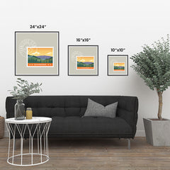 Ezposterprints - TENNESSEE - Retro USA State Stamp Posters Collection ambiance display photo sample