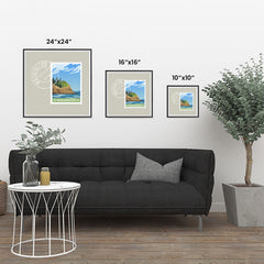 Ezposterprints - WASHINGTON - Retro USA State Stamp Posters Collection ambiance display photo sample