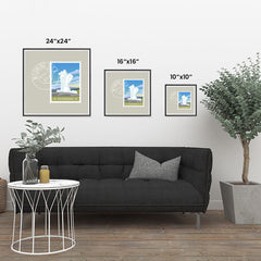 Ezposterprints - WYOMING - Retro USA State Stamp Posters Collection ambiance display photo sample