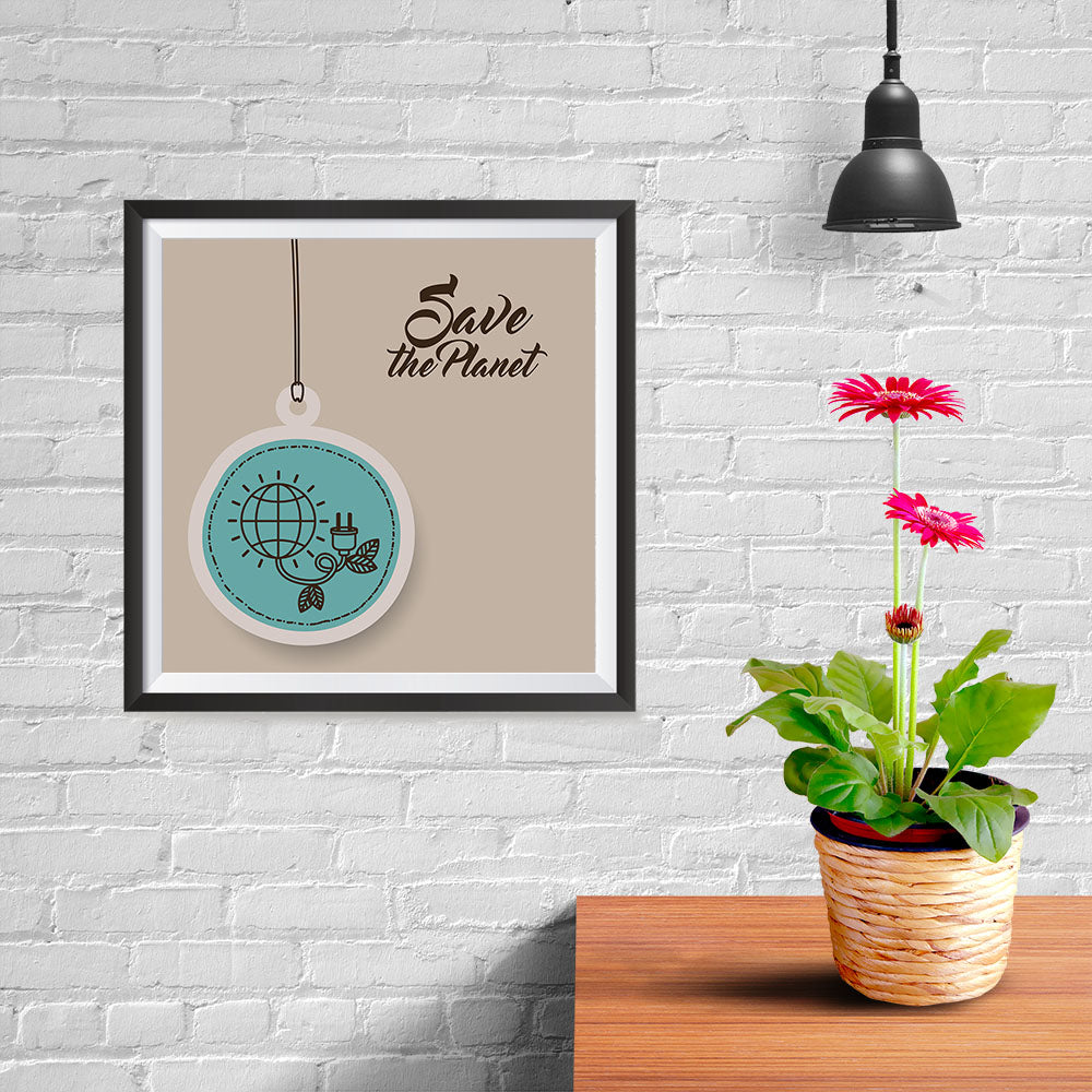 Ezposterprints - Green Energy Will Save It - 10x10 ambiance display photo sample
