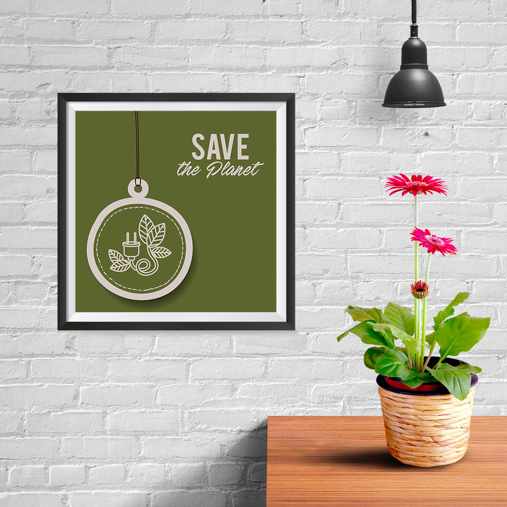 Ezposterprints - Use Green Energy - 10x10 ambiance display photo sample
