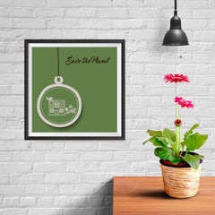 Ezposterprints - Green Home - 10x10 ambiance display photo sample