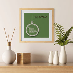 Ezposterprints - Green Home - 12x12 ambiance display photo sample