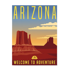 Ezposterprints - ARIZONA Retro Travel Poster