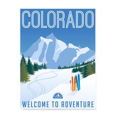 Ezposterprints - COLORADO Retro Travel Poster