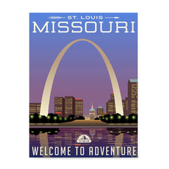 Ezposterprints - MISSOURI Retro Travel Poster