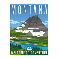 Ezposterprints - MONTANA Retro Travel Poster