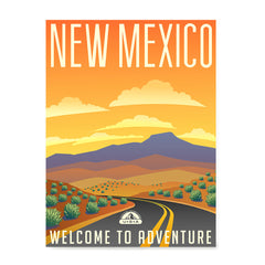 Ezposterprints - NEW MEXICO Retro Travel Poster