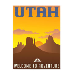 Ezposterprints - UTAH Retro Travel Poster