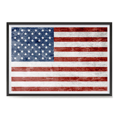 Ezposterprints - Grunge USA Flag 1 Poster ambiance display photo sample
