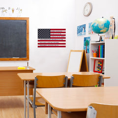Ezposterprints - The USA Flag with Pledge Of Allegiance Poster - 24x16 ambiance display photo sample