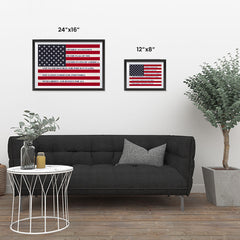 Ezposterprints - The USA Flag with Pledge Of Allegiance Poster ambiance display photo sample