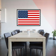 Ezposterprints - Brand New USA Flag Poster - 48x32 ambiance display photo sample